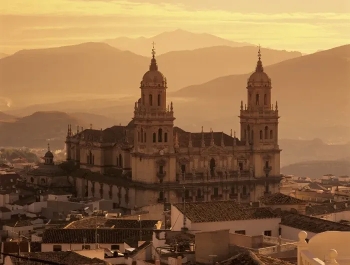 Framed Print : Jaen Cathedral at sunset, Jaen, Andalucia, Spain, Europe Framed Print : Jaen Cathedral at sunset, Jaen, Andalucia, Spain, Europe