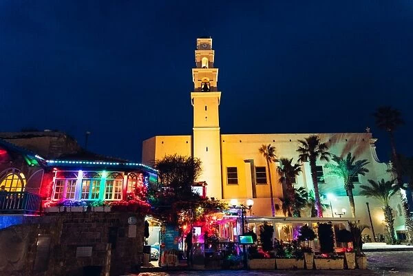 Jaffa at night, Israel, Middle East