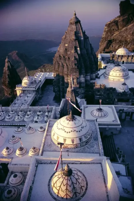 Framed Print : Jain Holy Hill and Temple complex