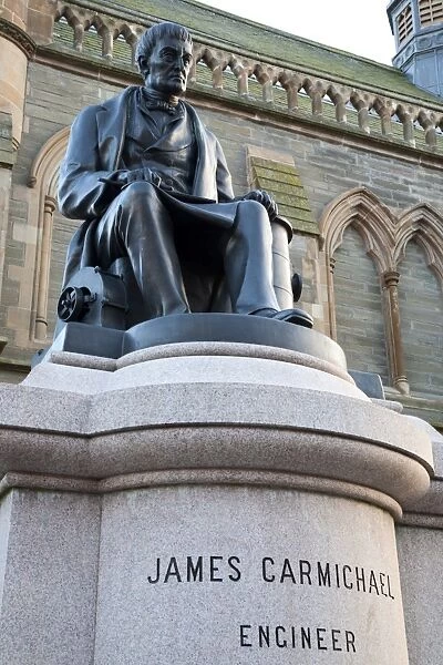 James Carmichael Statue, Albert Square, Dundee, Scotland