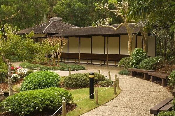 Detail of Japanese Garden, Botanic Garden, Brisbane, Queensland, Australia, Pacific