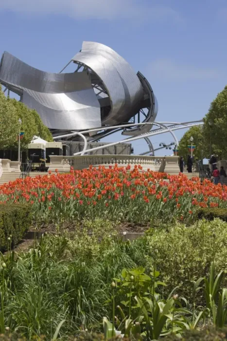 Framed Print : Jay Pritzker Pavillion designed by Frank Gehry, Millennium Park, Chicago