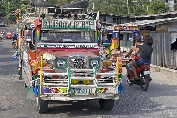 Jeepney, Tagbilaran city, Bohol island, The Philippines, Southeast Asia, Asia
