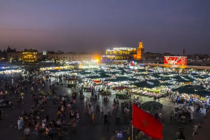 Framed Print : Jemaa el-Fna Square at night, UNESCO World Heritage Site, Marrakech, Morocco Framed Print : Jemaa el-Fna Square at night, UNESCO World Heritage Site, Marrakech, Morocco