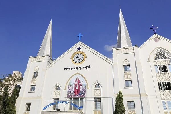 Jesus Immanuel Baptist Church, Yangon (Rangoon), Myanmar (Burma), Asia