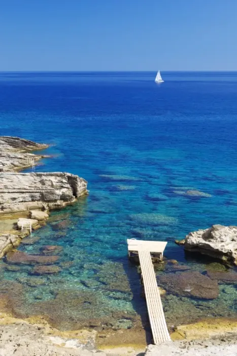 Framed Print : Jetty on the beach and boat, Rhodes, Dodecanese, Greek Islands, Greece, Europe Framed Print : Jetty on the beach and boat, Rhodes, Dodecanese, Greek Islands, Greece, Europe