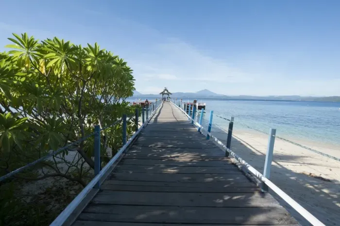 Framed Print : Jetty at Gangga Island, Sulawesi, Indonesia, Southeast Asia, Asia Framed Print : Jetty at Gangga Island, Sulawesi, Indonesia, Southeast Asia, Asia