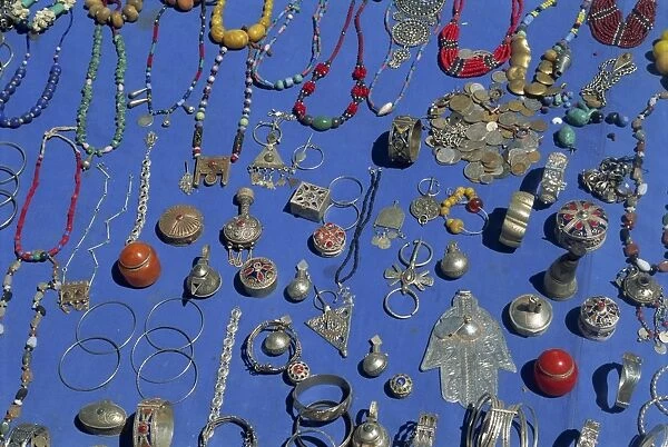 Jewellery laid out for sale