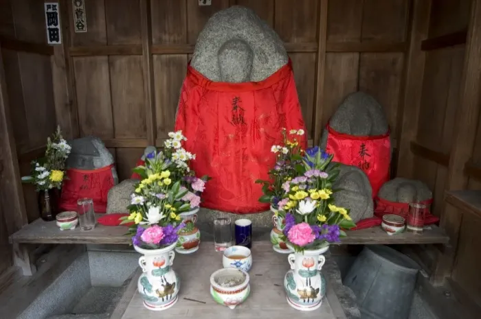 Framed Print : Jizo buddhist statues Framed Print : Jizo buddhist statues