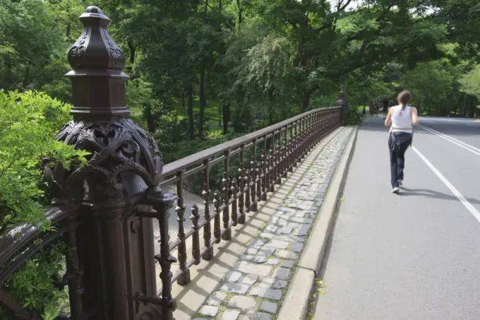 Framed Print : Jogger in Central Park, Manhattan, New York City, New York, United States of America Framed Print : Jogger in Central Park, Manhattan, New York City, New York, United States of America