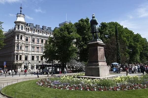 Johan Ludvig Runeberg memorial statue, Esplanade Gardens, Helsinki, Finland