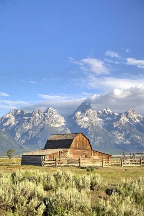 Framed Print : John Moulton Homestead, Barn dating from the 1890s, Mormon Row, Grand Teton National Park, Wyoming, United States of America, North America Framed Print : John Moulton Homestead, Barn dating from the 1890s, Mormon Row, Grand Teton National Park, Wyoming, United States of America, North America