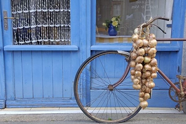 Johnnies bike, Roscoff, North Finistere, Brittany, France, Europe