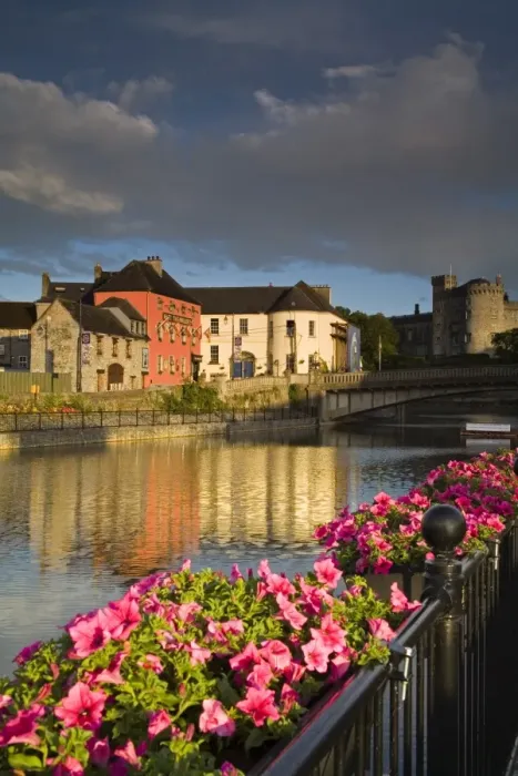 Framed Print : Johns Quay and River Nore, Kilkenny City, County Kilkenny, Leinster