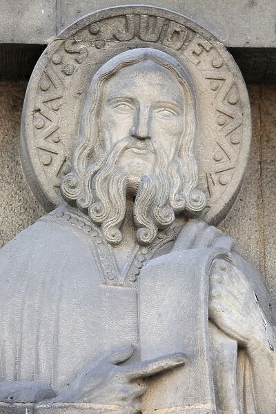 Jude sculpture in Saint-Pierre de Chaillot church, Paris, France, Europe