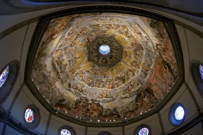 Framed Print : Last Judgement frescoes of the dome of Brunelleschi, by Vasari and Zuccari Framed Print : Last Judgement frescoes of the dome of Brunelleschi, by Vasari and Zuccari