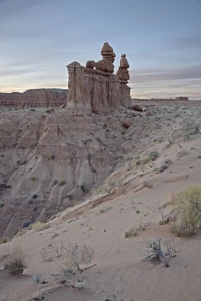 The Three Judges at dawn, Goblin Valley State Park, Utah, United States of America