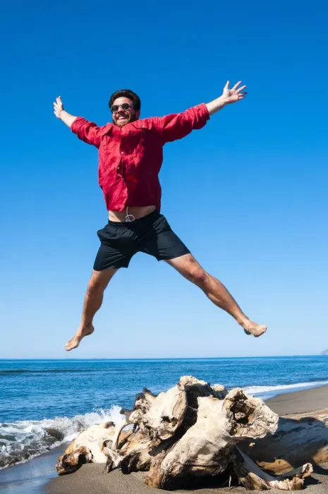 Framed Print : Jumping close to sea, Capalbio beach, province of Grosseto, Tuscany, Italy, Europe Framed Print : Jumping close to sea, Capalbio beach, province of Grosseto, Tuscany, Italy, Europe