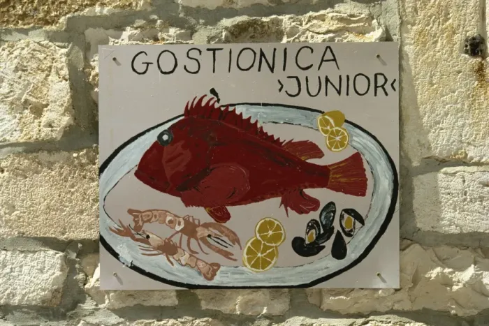 Framed Print : Junior fish restaurant sign, Hvar, Hvar Island, Croatia, Europe Framed Print : Junior fish restaurant sign, Hvar, Hvar Island, Croatia, Europe