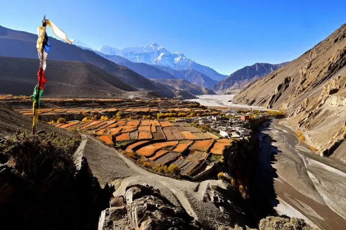 Framed Print : Kagbeni village and Kali Gandaki River, Mustang, Nepal, Himalayas, Asia Framed Print : Kagbeni village and Kali Gandaki River, Mustang, Nepal, Himalayas, Asia