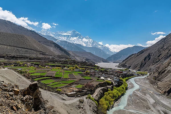 Kagbeni village, Kingdom of Mustang, Himalayas, Nepal, Asia