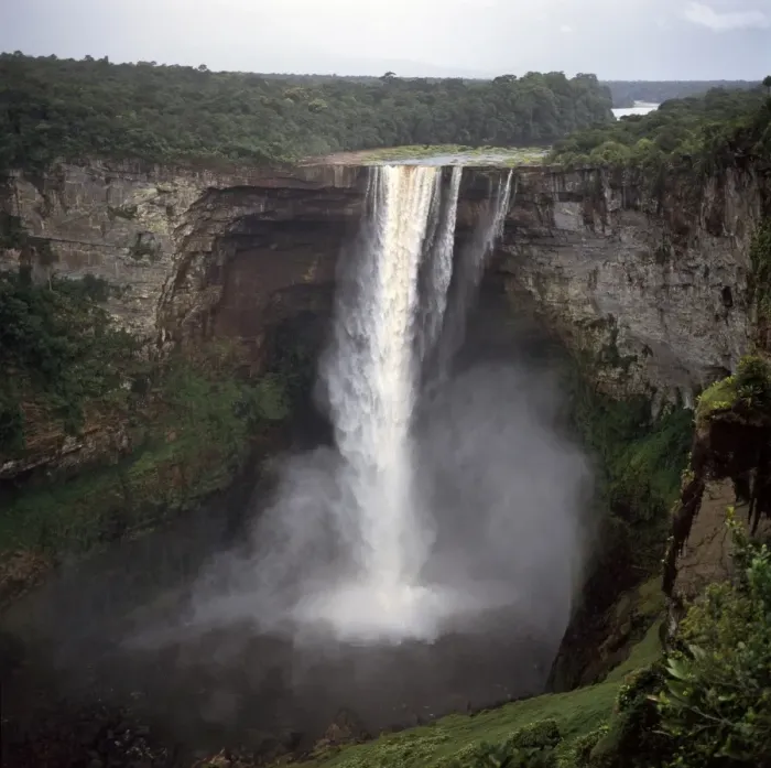 Framed Print : Kaieteur Falls, Potaro River, dry season, Guyana, South Amrica Framed Print : Kaieteur Falls, Potaro River, dry season, Guyana, South Amrica