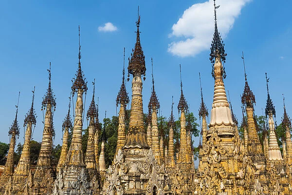 Kakkus Pagoda with its 2500 stupas, Kakku, Shan state, Myanmar (Burma), Asia