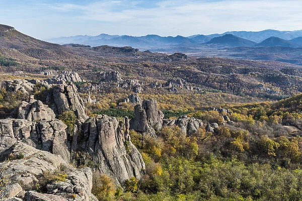 Kaleto Rock Fortress, overlook over the rock formations, Belogradchik, Bulgaria