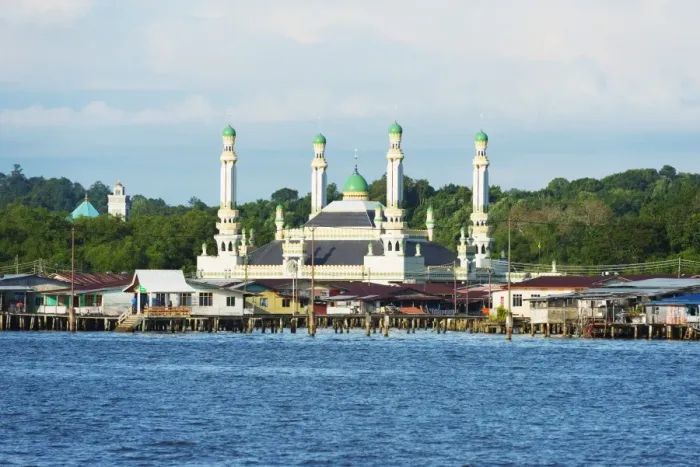 Framed Print : Kampung Ayer water villages, Jame Asr Hassanil Bolkiah mosque, Bandar Seri Begawan, Brunei, Borneo, Southeast Asia, Asia Framed Print : Kampung Ayer water villages, Jame Asr Hassanil Bolkiah mosque, Bandar Seri Begawan, Brunei, Borneo, Southeast Asia, Asia