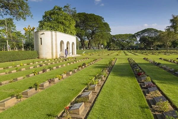 Kanchanaburi War Cemetery, Bangkok, Thailand, Southeast Asia, Asia