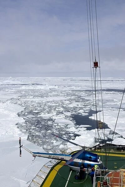 Kapitan Khlebnikov, Russian icebreaker and pack ice, Weddell Sea, Antarctica