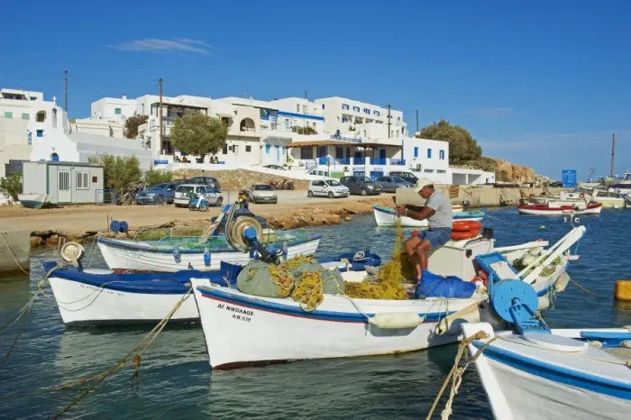 Framed Print : Karavostasis village and principal port, Folegandros, Cyclades Islands Framed Print : Karavostasis village and principal port, Folegandros, Cyclades Islands