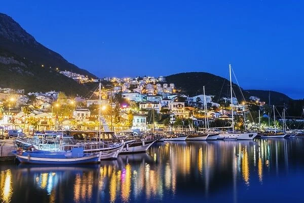 Kas harbour, Lycia, Turquoise Coast, Mediterranean Region, Anatolia, Turkey, Asia Minor