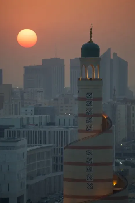 Framed Print : Kassem Darwish Fakhroo Islamic Cultural Centre at sunset, Doha, Qatar, Middle East Framed Print : Kassem Darwish Fakhroo Islamic Cultural Centre at sunset, Doha, Qatar, Middle East