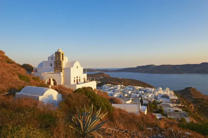 Framed Print : Kastro and the church Ipapanti, Plaka, old village, Milos, Cyclades Islands Framed Print : Kastro and the church Ipapanti, Plaka, old village, Milos, Cyclades Islands