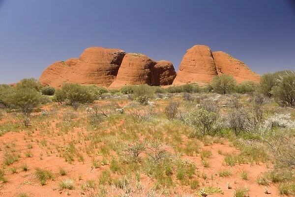 Kata Tjuta, The Olgas, monoliths of hard sandstone, near Uluru (Ayers Rock)