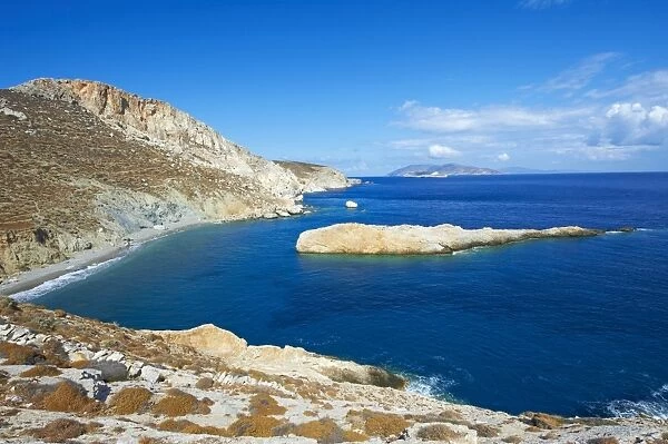 Katergo beach, Folegandros, Cyclades Islands, Greek Islands, Aegean Sea, Greece, Europe