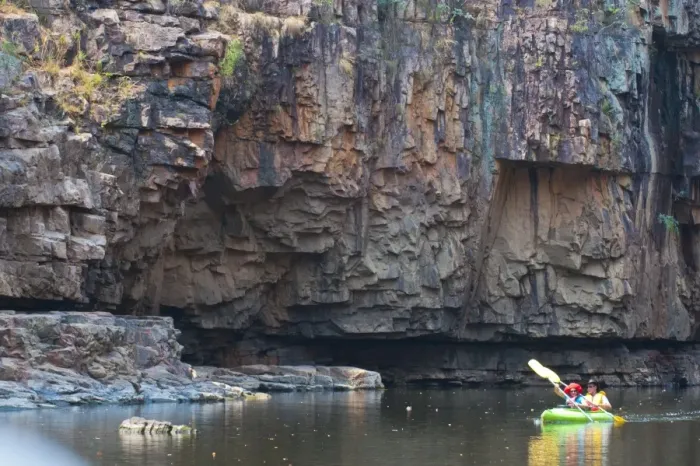 Framed Print : Kayakers in the Katherine Gorge, Northern Territory, Australia, Pacific Framed Print : Kayakers in the Katherine Gorge, Northern Territory, Australia, Pacific