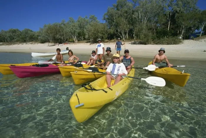 Framed Print : Kayaking, Great Keppel Island, Queensland, Australia, Pacific