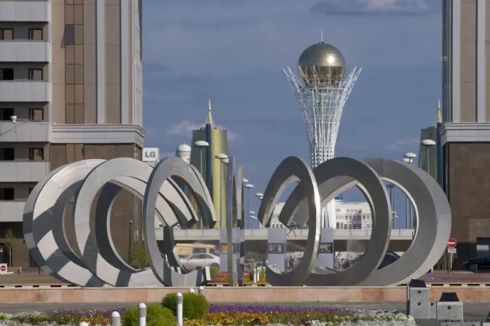 Framed Print : Kaz Munai Gas Building, Astana, Kazakhstan, Central Asia, Asia