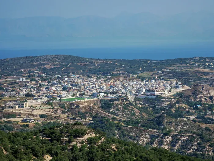 Framed Print : Kefalos, elevated view, Kos Island, Dodecanese, Greek Islands, Greece, Europe