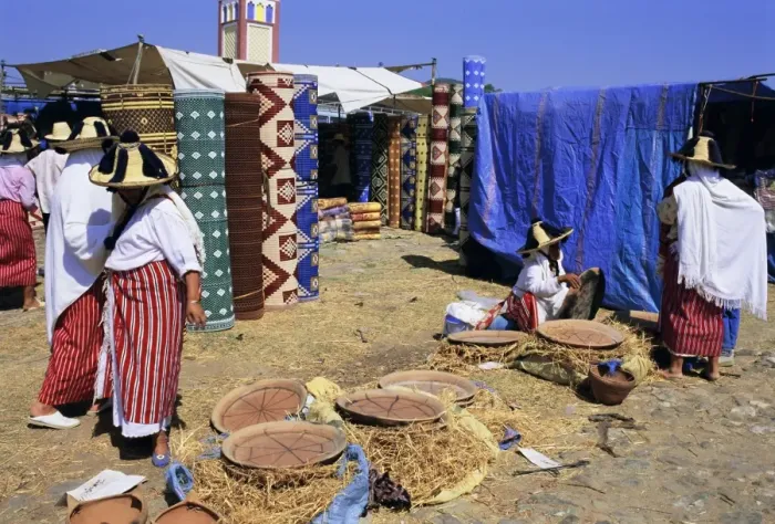 Framed Print : Khemis des Anjra souk
