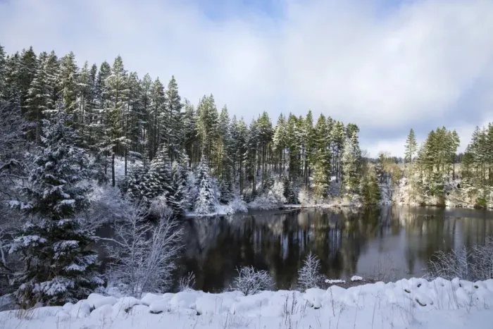 Framed Print : Kielder Water and Forest Park in snow, Northumberland, England, United Kingdom, Europe Framed Print : Kielder Water and Forest Park in snow, Northumberland, England, United Kingdom, Europe