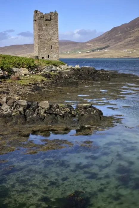 Framed Print : Kildavnet Castle, Achill Island, County Mayo, Connacht, Republic of Ireland, Europe Framed Print : Kildavnet Castle, Achill Island, County Mayo, Connacht, Republic of Ireland, Europe