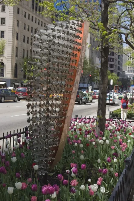 Framed Print : Kinetic sculpture on North Michigan Avenue, the Magnificent Mile, Chicago Framed Print : Kinetic sculpture on North Michigan Avenue, the Magnificent Mile, Chicago