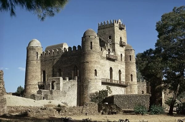 King Fasiudas Castle, Gondar, Ethiopia, Africa