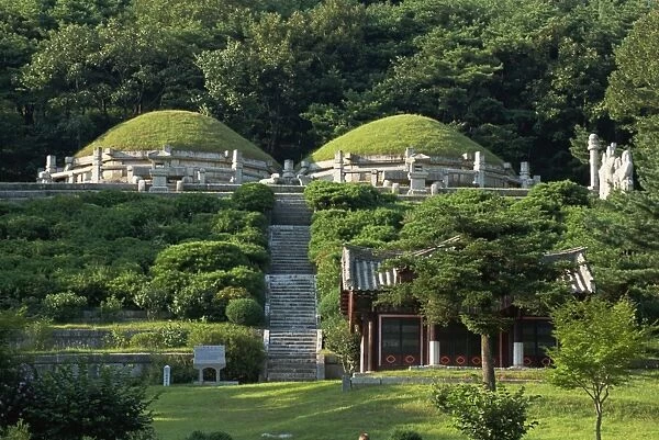 King Kongmins tomb, Kaesong, North Korea, Asia