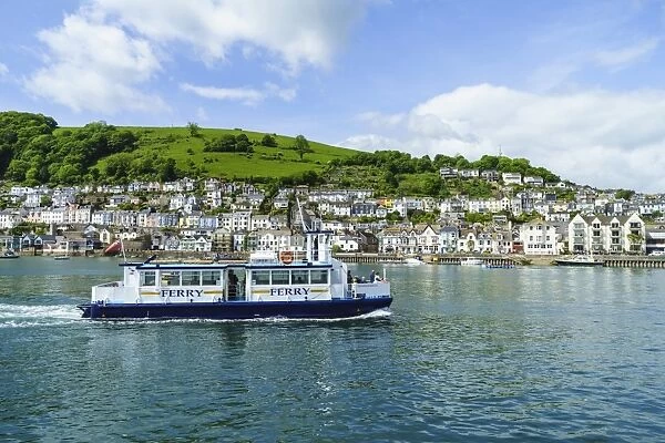 Kingswear and River Dart viewed from Dartmouth, Devon, England, United Kingdom, Europe