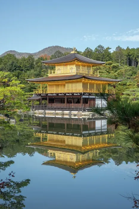 Framed Print : Kinkaku-ji Golden Pavilion Temple reflected in a pond in autumn, UNESCO World Heritage Site, Kyoto, Honshu, Japan, Asia Framed Print : Kinkaku-ji Golden Pavilion Temple reflected in a pond in autumn, UNESCO World Heritage Site, Kyoto, Honshu, Japan, Asia