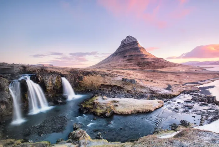 Framed Print : Kirkjufellfoss at Sunrise, a popular spot but for a reason Framed Print : Kirkjufellfoss at Sunrise, a popular spot but for a reason